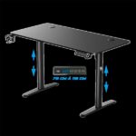 Spirit of Gamer Gamer Asztal - Headquarter 700 (MDF lap, fém lábak, állítható magasság(motoros), 120 x 60 x 1,8 cm)