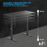 Spirit of Gamer Gamer Asztal - Headquarter 700 (MDF lap, fém lábak, állítható magasság(motoros), 120 x 60 x 1,8 cm) - Image 5