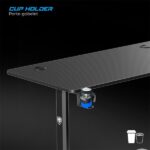 Spirit of Gamer Gamer Asztal - Headquarter 700 (MDF lap, fém lábak, állítható magasság(motoros), 120 x 60 x 1,8 cm) - Image 7