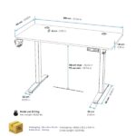 Spirit of Gamer Gamer Asztal - Headquarter 700 (MDF lap, fém lábak, állítható magasság(motoros), 120 x 60 x 1,8 cm) - Image 12