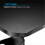 Spirit of Gamer Gamer Asztal - Headquarter 800 (MDF lap, fém lábak, fekete, RGB LED háttérvilágítás, 140 x 60 x 1,6 cm) - Image 7