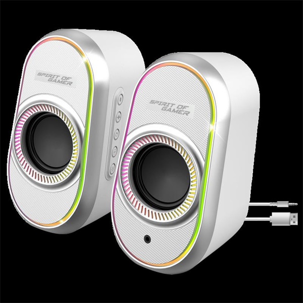 Spirit of Gamer Hangszóró 2.0 - Fanatic 500 Arctic (PC/Mac, Bluetooth/3,5mm Jack, fehér) - Image 1