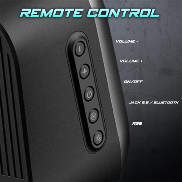 Spirit of Gamer Hangszóró 2.0 - Fanatic 500 (PC/Mac, Bluetooth/3,5mm Jack, fekete) - Image 7