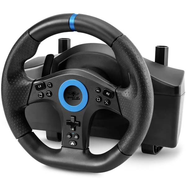 Spirit of Gamer Kormány - RACE WHEEL PRO 5 (kormány+pedálok, PC / PS4/5 / XBOX X/S/One kompatibilis, fekete) - Image 1