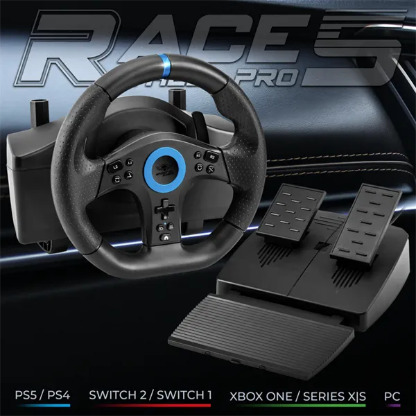 Spirit of Gamer Kormány - RACE WHEEL PRO 5 (kormány+pedálok, PC / PS4/5 / XBOX X/S/One kompatibilis, fekete) - Image 5