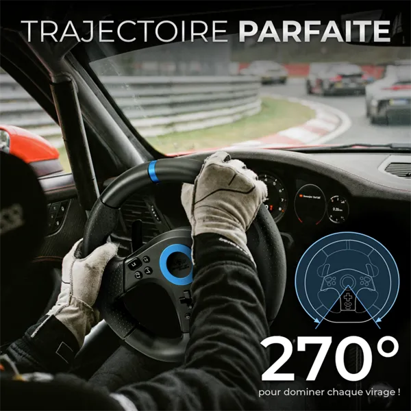 Spirit of Gamer Kormány - RACE WHEEL PRO 5 (kormány+pedálok, PC / PS4/5 / XBOX X/S/One kompatibilis, fekete) - Image 6
