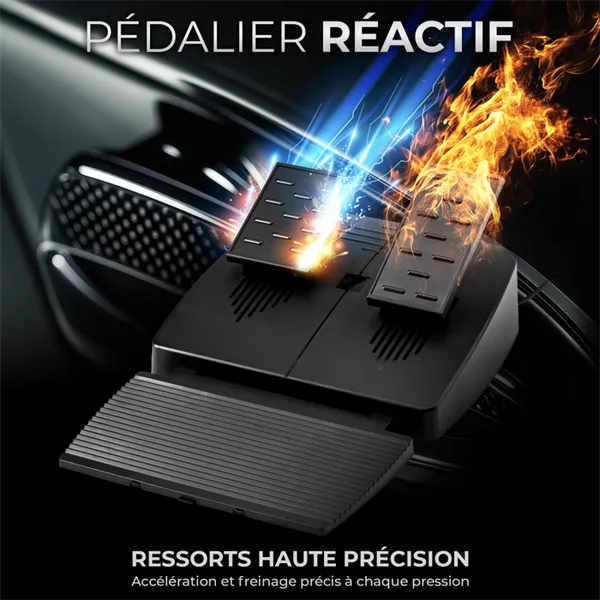 Spirit of Gamer Kormány - RACE WHEEL PRO 5 (kormány+pedálok, PC / PS4/5 / XBOX X/S/One kompatibilis, fekete) - Image 10