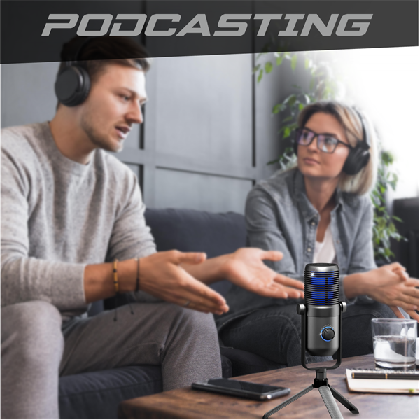 Spirit of Gamer Mikrofon - EKO 900 (USB, Cardioid, Omnidirekcionális, Beépített Jack csatlakozó, zajszűrés, fekete) - Image 9