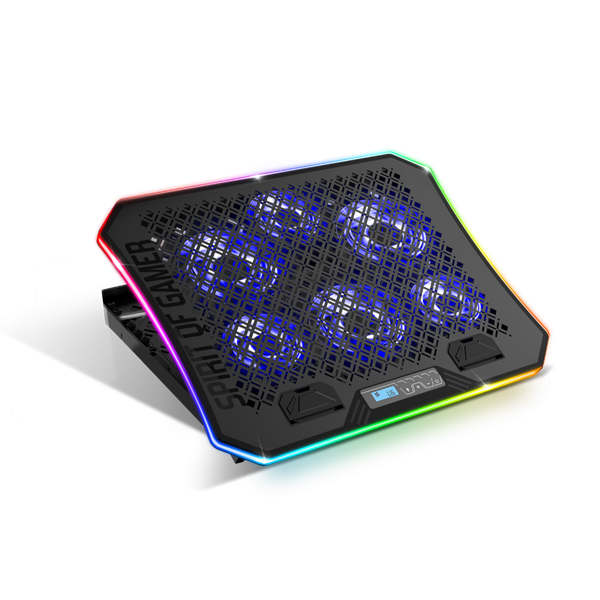 Spirit of Gamer Notebook Hűtőpad 17"-ig - AIRBLADE 1200 RGB (18dB; max. 79 m3/h; 3x11cm+3x70cm, RGB LED, 2xUSB2.0) - Image 2