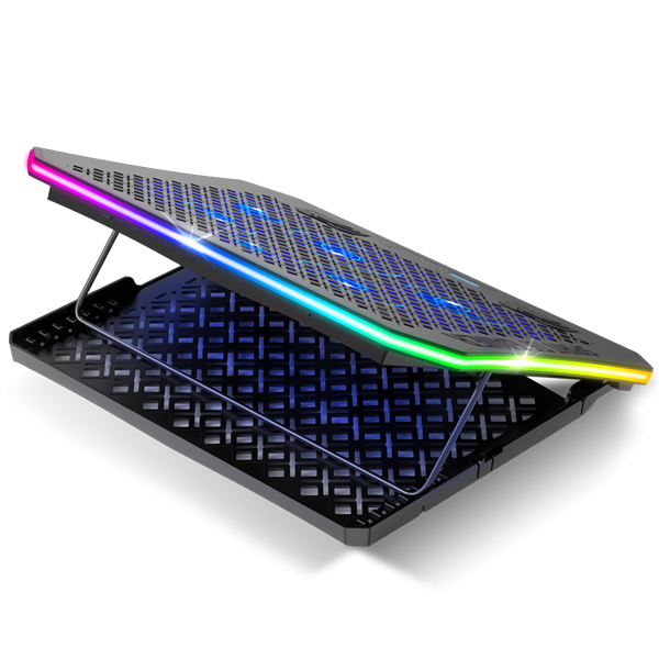 Spirit of Gamer Notebook Hűtőpad 17"-ig - AIRBLADE 1200 RGB (18dB; max. 79 m3/h; 3x11cm+3x70cm, RGB LED, 2xUSB2.0) - Image 10