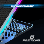 Spirit of Gamer Notebook Hűtőpad 17"-ig - AIRBLADE 1300 RGB (25,8dB; max. 169 m3/h; 10x6cm+3x8cm, RGB LED, 2xUSB2.0) - Image 6