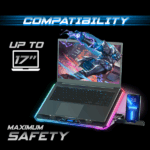 Spirit of Gamer Notebook Hűtőpad 17"-ig - AIRBLADE 1300 RGB (25,8dB; max. 169 m3/h; 10x6cm+3x8cm, RGB LED, 2xUSB2.0) - Image 7