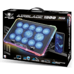 Spirit of Gamer Notebook Hűtőpad 17"-ig - AIRBLADE 1300 RGB (25,8dB; max. 169 m3/h; 10x6cm+3x8cm, RGB LED, 2xUSB2.0) - Image 9