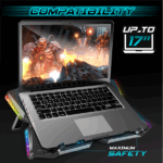 Spirit of Gamer Notebook Hűtőpad 17"-ig - AIRBLADE 500 RGB (25dB; 4x12cm, RGB, 2xUSB2.0) - Image 2