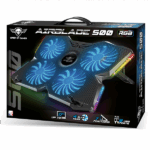 Spirit of Gamer Notebook Hűtőpad 17"-ig - AIRBLADE 500 RGB (25dB; 4x12cm, RGB, 2xUSB2.0) - Image 6