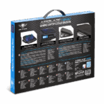 Spirit of Gamer Notebook Hűtőpad 17"-ig - AIRBLADE 600 Blue (15dB; max. 95,14 m3/h; 2x12cm, LED, 2xUSB2.0) - Image 8