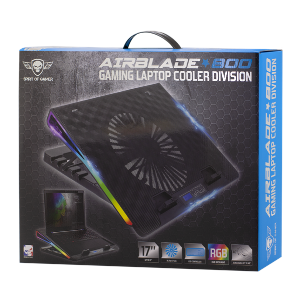 Spirit_of_Gamer_Notebook_Hutopad_17-ig_-_AIRBLADE_800_RGB_26dB_max_79_m3h_2x17cm_RGB_LED_2xUSB20-i257274.png Spirit of Gamer Notebook Hűtőpad 17"-ig - AIRBLADE 800 RGB (26dB; max. 79 m3/h; 2x17cm, RGB LED, 2xUSB2.0) - Image 5