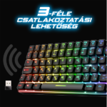 Spirit of Gamer Billentyűzet Vezeték nélküli - ELITE K70 (TKL, 85 gomb,, RGB LED,USB, anti-ghost, fekete, magyar) - Image 4