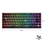 Spirit of Gamer Billentyűzet Vezeték nélküli - ELITE K70 (TKL, 85 gomb,, RGB LED,USB, anti-ghost, fekete, magyar) - Image 10