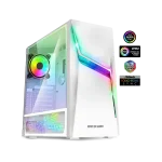 Spirit of Gamer Számítógépház - CLONE 4 White (fekete, ablakos, 2x12cm ventilátor, alsó táp,  ATX, 1xUSB3.0, 2xUSB2.0) - Image 6