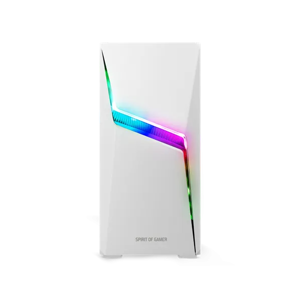 Spirit of Gamer Számítógépház - CLONE 4 White (fekete, ablakos, 2x12cm ventilátor, alsó táp,  ATX, 1xUSB3.0, 2xUSB2.0) - Image 7
