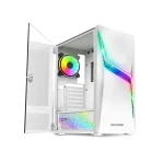 Spirit of Gamer Számítógépház - CLONE 4 White (fekete, ablakos, 2x12cm ventilátor, alsó táp,  ATX, 1xUSB3.0, 2xUSB2.0) - Image 11