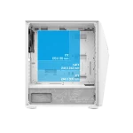 Spirit of Gamer Számítógépház - CLONE 4 White (fekete, ablakos, 2x12cm ventilátor, alsó táp,  ATX, 1xUSB3.0, 2xUSB2.0) - Image 4
