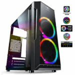 Spirit of Gamer Számítógépház - Deathmatch 3 RGB (fekete, ablakos, 2x12cm, ventilátor mATX, ITX, 1xUSB3.0, 2xUSB2.0)