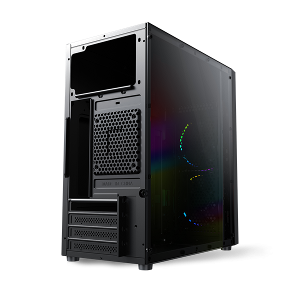 Spirit of Gamer Számítógépház - Deathmatch 3 RGB (fekete, ablakos, 2x12cm, ventilátor mATX, ITX, 1xUSB3.0, 2xUSB2.0) - Image 7