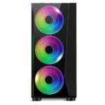 Spirit of Gamer Számítógépház - GHOST III RGB (fekete, ablakos, 4x12cm ventilátor, ATX, mATX, 2xUSB3.0, 1xUSB2.0) - Image 4