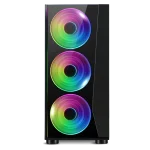 Spirit of Gamer Számítógépház - GHOST III RGB (fekete, ablakos, 4x12cm ventilátor, ATX, mATX, 2xUSB3.0, 1xUSB2.0) - Image 4
