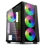 Spirit of Gamer Számítógépház - GHOST III RGB (fekete, ablakos, 4x12cm ventilátor, ATX, mATX, 2xUSB3.0, 1xUSB2.0) - Image 7