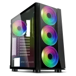 Spirit of Gamer Számítógépház - GHOST III RGB (fekete, ablakos, 4x12cm ventilátor, ATX, mATX, 2xUSB3.0, 1xUSB2.0) - Image 7