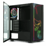 Spirit of Gamer Számítógépház - GHOST ONE RGB (fekete, ablakos, 2x12cm ventilátor, ATX, mATX, 2xUSB3.0, 1xUSB2.0) - Image 3