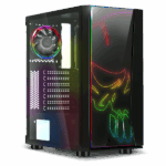 Spirit of Gamer Számítógépház - GHOST ONE RGB (fekete, ablakos, 2x12cm ventilátor, ATX, mATX, 2xUSB3.0, 1xUSB2.0) - Image 4