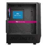 Spirit of Gamer Számítógépház - INFINITY Black (fekete, ablakos, 2x12cm ventilátor, alsó táp,  ATX, 1xUSB3.0, 2xUSB2.0) - Image 9
