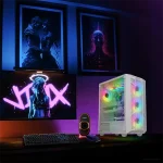 Spirit of Gamer Számítógépház - REBEL NX White (fekete, ablakos, 4x12cm ventilátor, alsó táp,  ATX, 1xUSB3.0, 2xUSB2.0) - Image 9