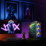 Spirit of Gamer Számítógépház - REBEL XT Black (fekete, ablakos, 4x12cm ventilátor, alsó táp,  ATX, 1xUSB3.0, 2xUSB2.0) - Image 8