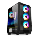 Spirit of Gamer Számítógépház - Rogue VI RGB (fekete, ablakos, 4x12cm ventilátor, alsó táp,  ATX, 1xUSB3.0, 2xUSB2.0) - Image 2