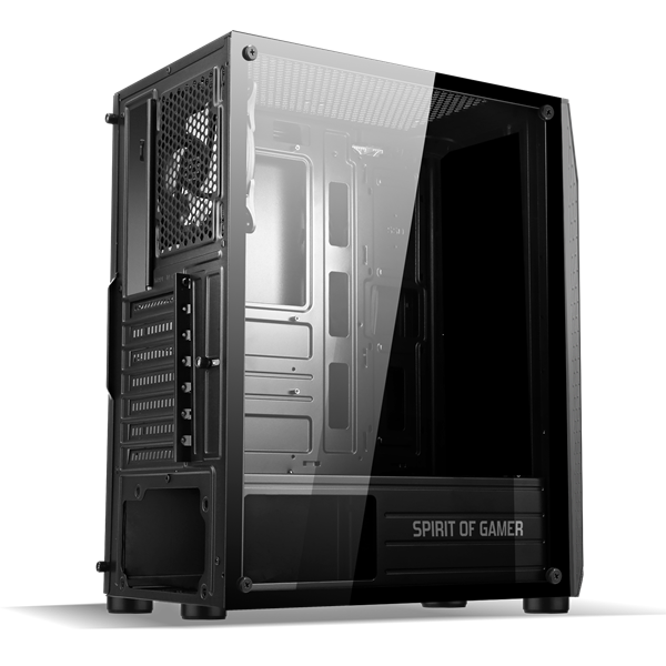 Spirit of Gamer Számítógépház - Rogue VI RGB (fekete, ablakos, 4x12cm ventilátor, alsó táp,  ATX, 1xUSB3.0, 2xUSB2.0) - Image 8