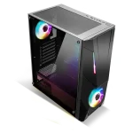 Spirit of Gamer Számítógépház - Rogue V RGB (fekete, ablakos, 2x12cm ventilátor, alsó táp,  ATX, 1xUSB3.0, 2xUSB2.0) - Image 2