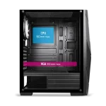Spirit of Gamer Számítógépház - Rogue V RGB (fekete, ablakos, 2x12cm ventilátor, alsó táp,  ATX, 1xUSB3.0, 2xUSB2.0) - Image 8