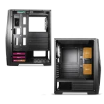 Spirit of Gamer Számítógépház - Rogue V RGB (fekete, ablakos, 2x12cm ventilátor, alsó táp,  ATX, 1xUSB3.0, 2xUSB2.0) - Image 9
