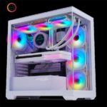 Spirit of Gamer Számítógépház - SPARK Arctic (fehér, ablakos, 6x12cm ventilátor, alsó táp,  ATX, 2xUSB3.0, 1xUSB-C) - Image 2