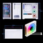 Spirit of Gamer Számítógépház - SPARK Arctic (fehér, ablakos, 6x12cm ventilátor, alsó táp,  ATX, 2xUSB3.0, 1xUSB-C) - Image 10