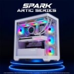 Spirit of Gamer Számítógépház - SPARK Arctic (fehér, ablakos, 6x12cm ventilátor, alsó táp,  ATX, 2xUSB3.0, 1xUSB-C) - Image 13