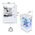 Spirit of Gamer Számítógépház - SPECTRA Arctic (fehér, ablakos, 3x12cm ventilátor, alsó táp,  ATX, 1xUSB3.0, 2xUSB2.0) - Image 9