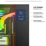 Spirit of Gamer Számítógépház - VIPER CRX Black (fekete, ablakos, 6x12cm ventilátor, alsó táp,  ATX, 1x USB-C, 2x USB-A) - Image 4