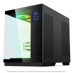 Spirit of Gamer Számítógépház - VIPER CRX Black (fekete, ablakos, 6x12cm ventilátor, alsó táp,  ATX, 1x USB-C, 2x USB-A) - Image 8