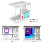 Spirit of Gamer Számítógépház - VIPER CRX White (fekete, ablakos, 6x12cm ventilátor, alsó táp,  ATX, 1x USB-C, 2x USB-A) - Image 9